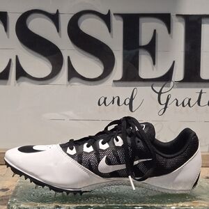 Nike Zoom Rival S7 Track Spikes Black White w/Tool Mns 11 Wmn 12.5 #616313 017